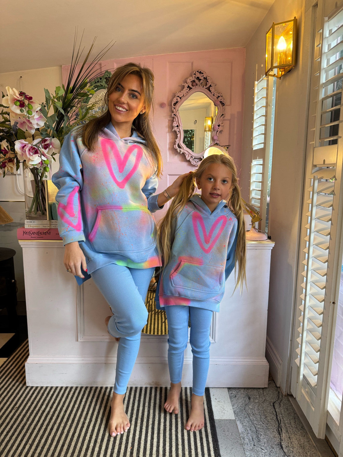 Women’s blue hoodie sets 💗