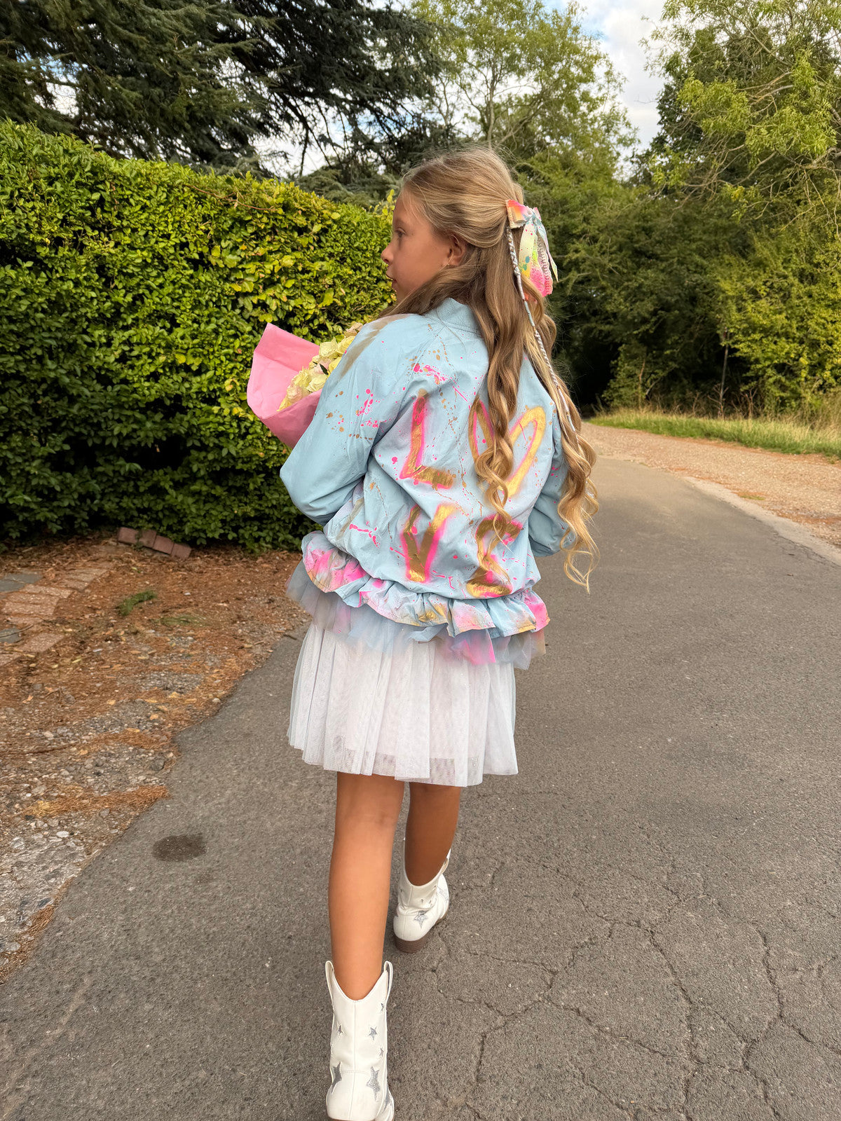 Baby blue tutu rain jacket 🩵