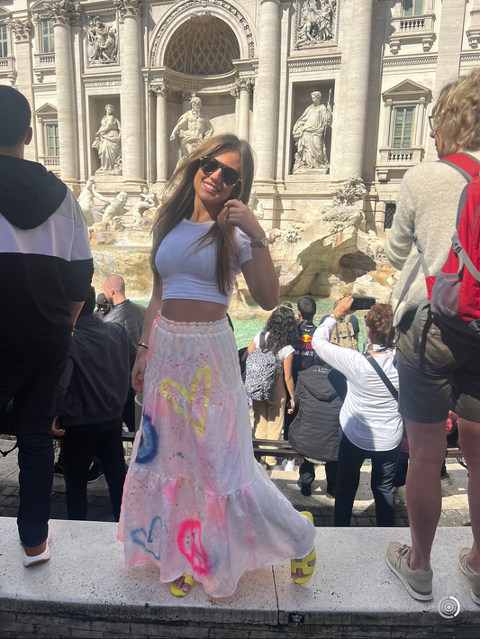 Grafiti Maxi skirts 💗🌈✌🏽