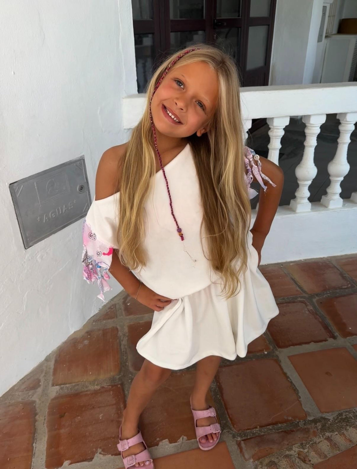 Children’s beaded bandanna set 💗