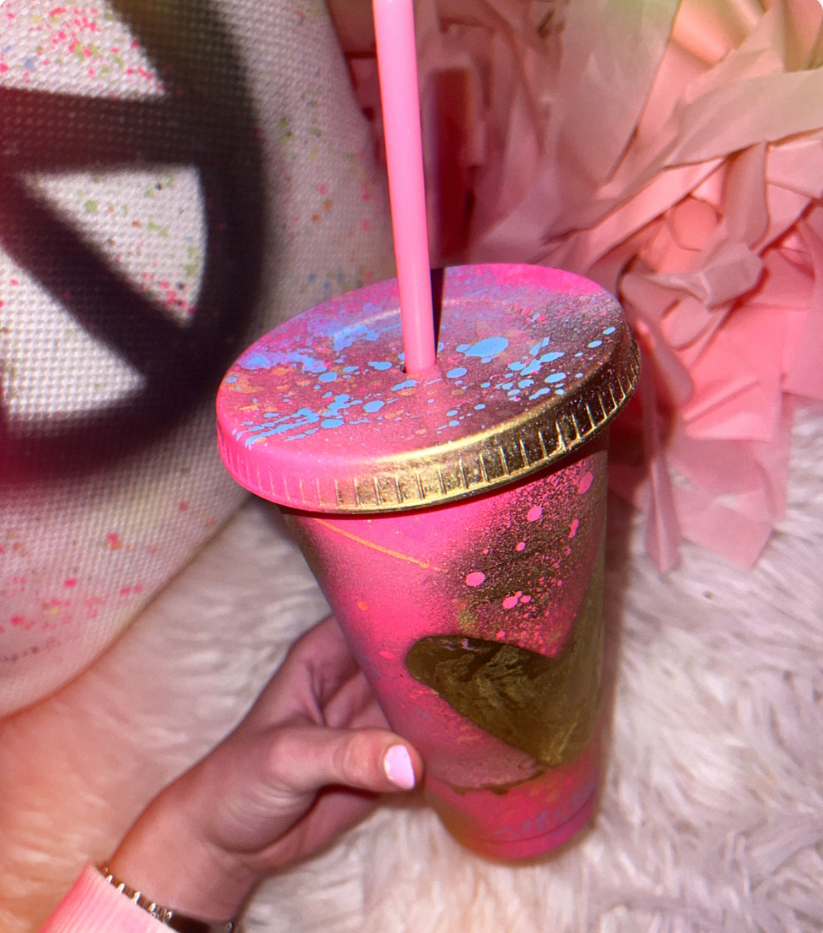 Spray cups 💘💙✨💗☮️✌🏽