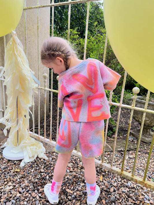 Kids grey short sets 🩷