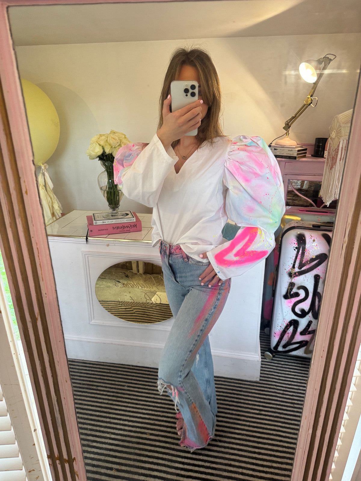 Puff shoulder skirts 🌈✨