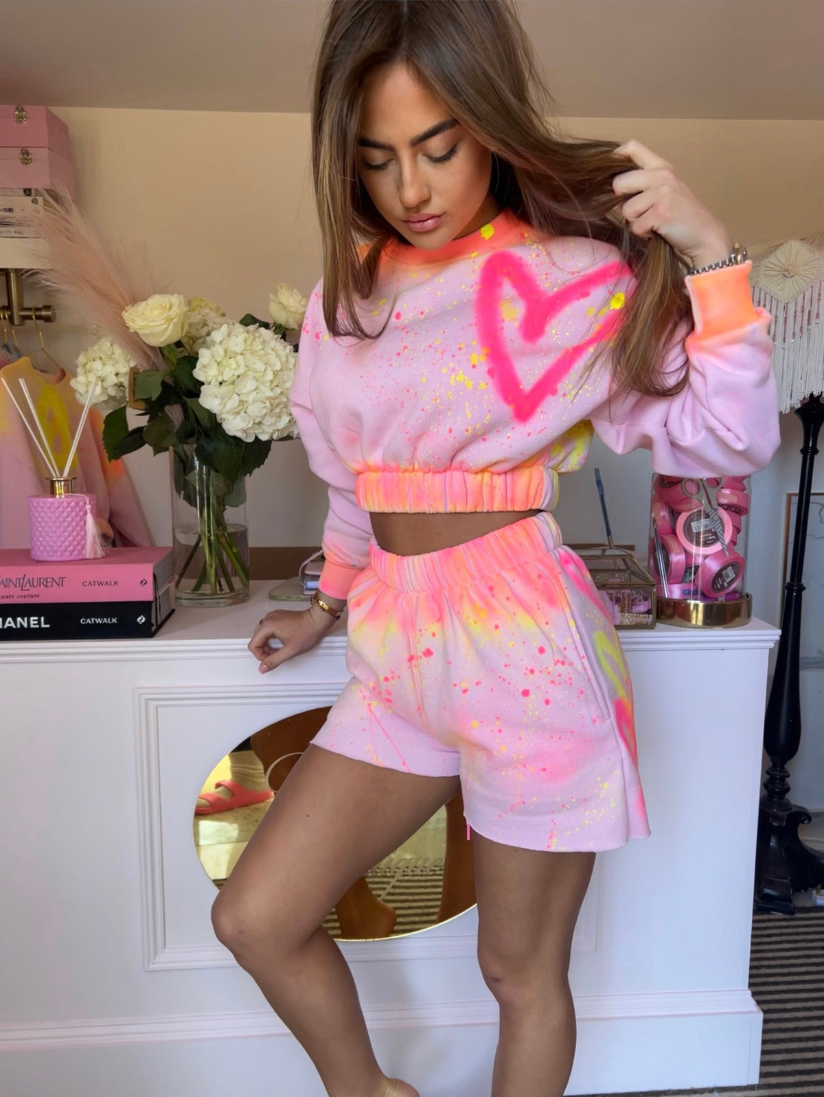 Baby pink short set 💓✨