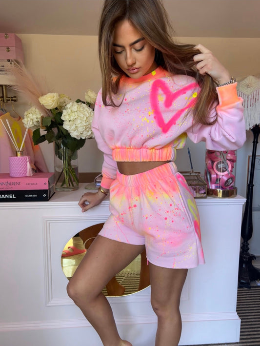 Baby pink short set 💓✨