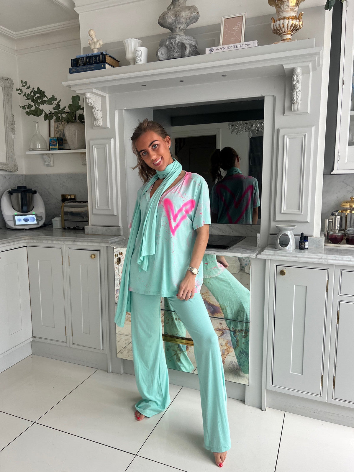 Mint green trousers 💚😍💖