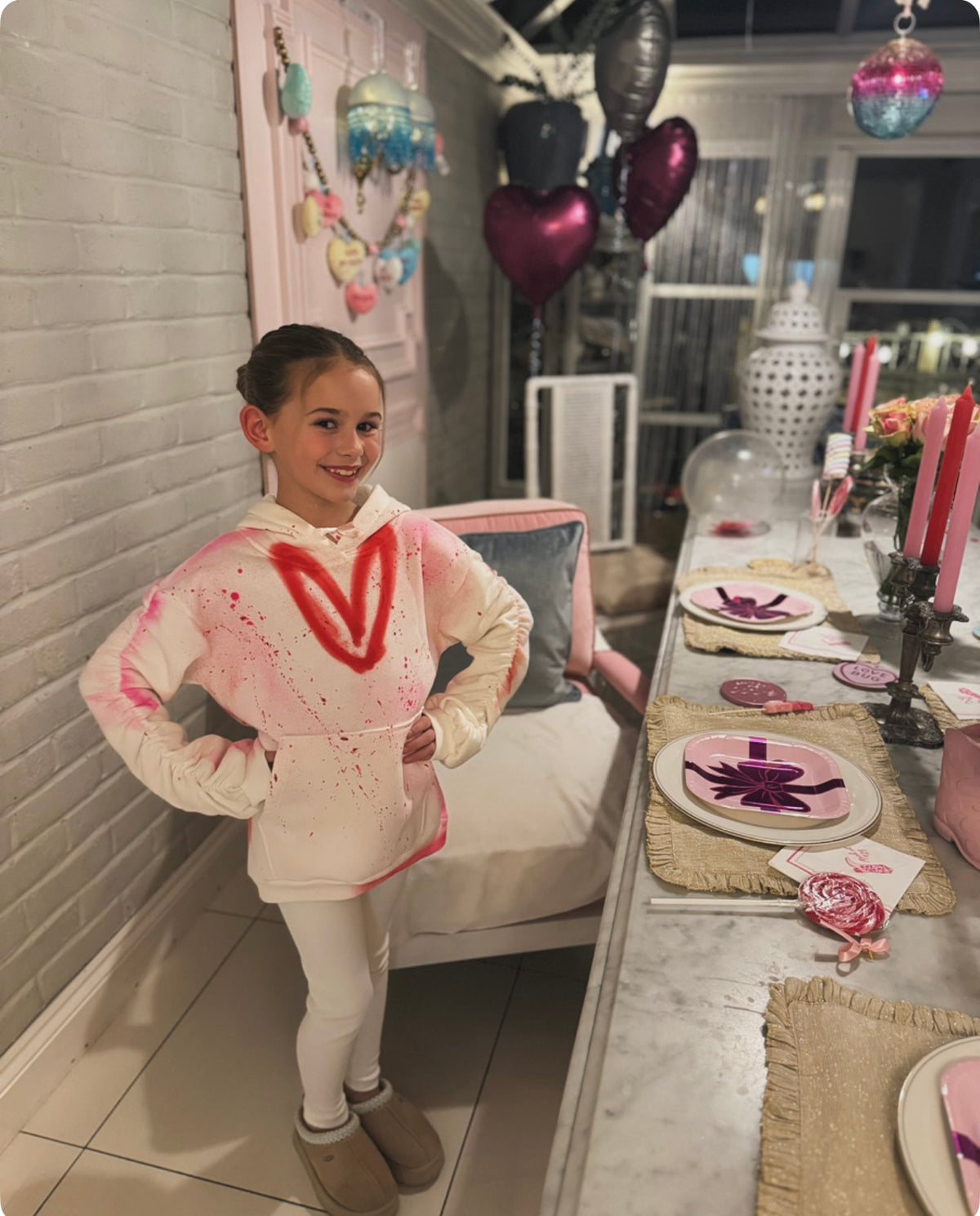 Children’s ruched hoodie & leggings ❤️‍🔥