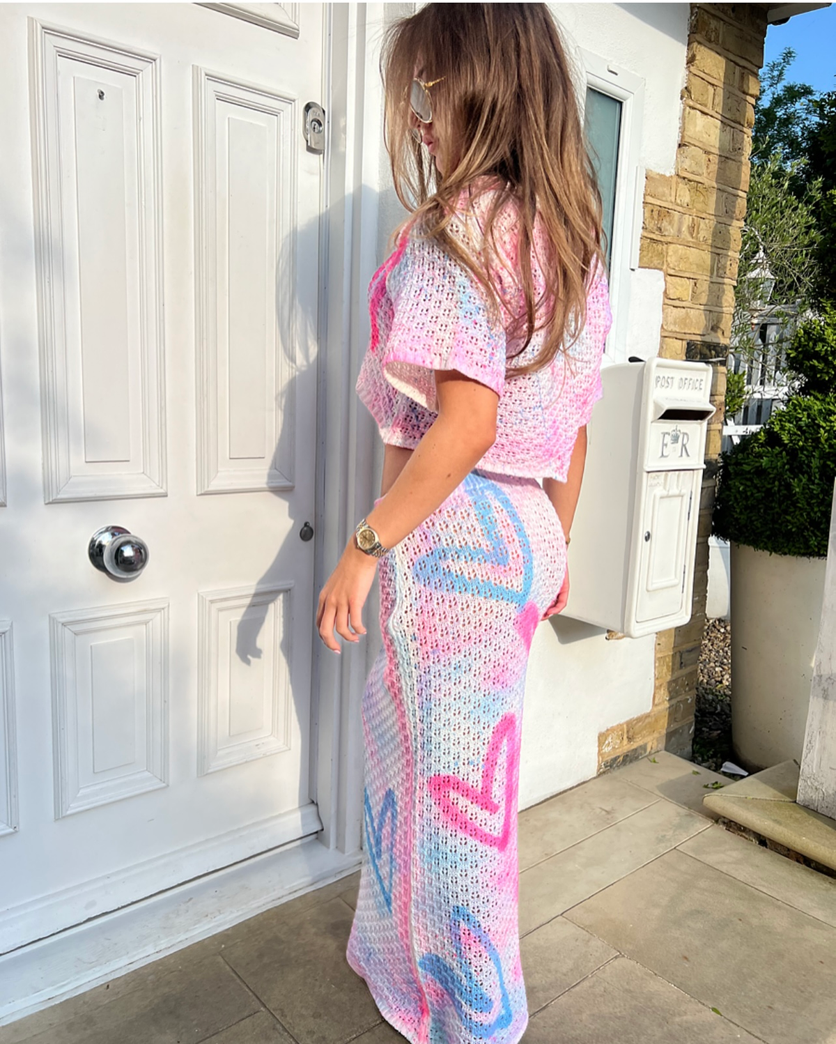 Cropped knitted two - peice ✨💗🌴