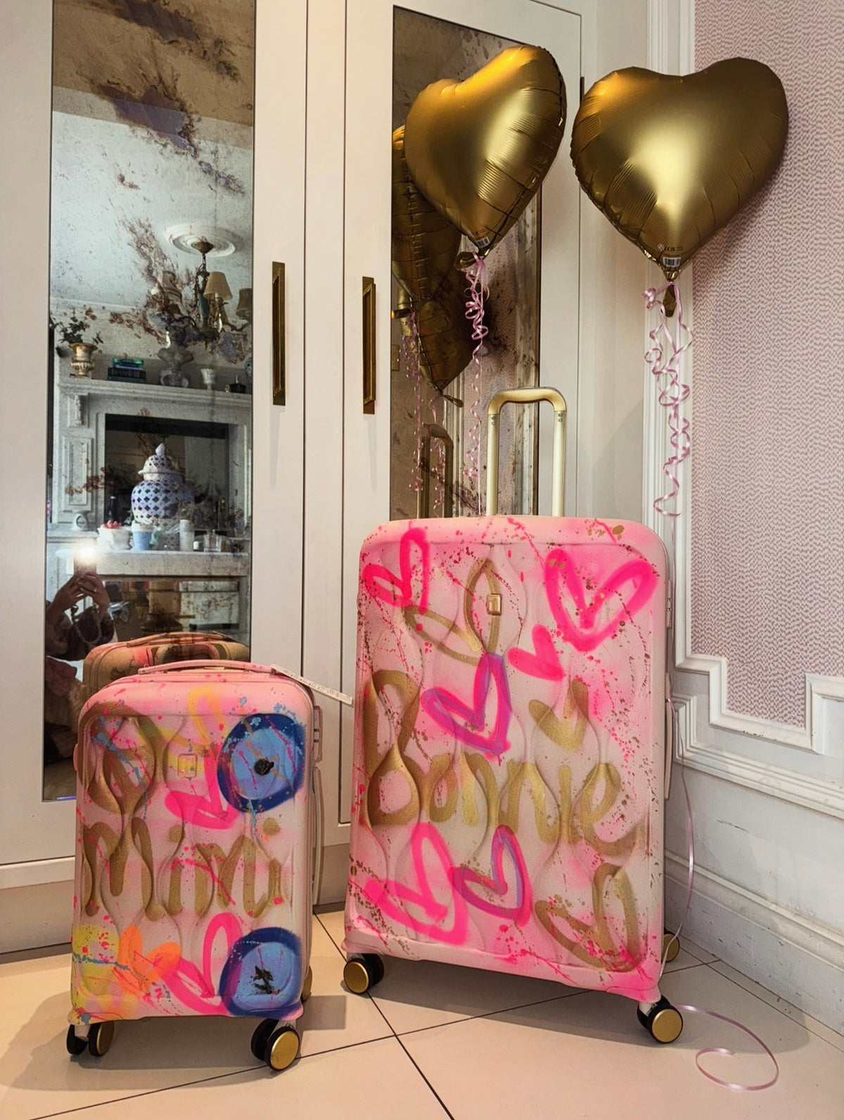 Matching Suitcase set - Hand luggage & large 💘s