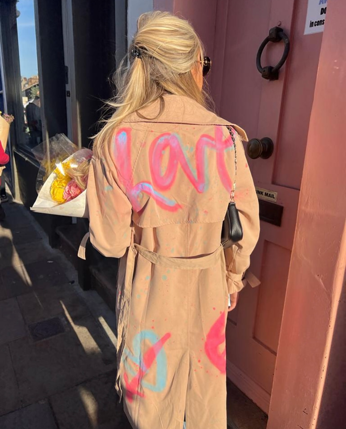 Tan trench coats
