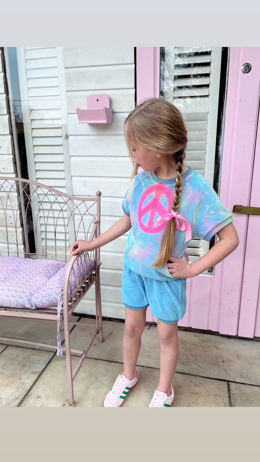 Blue toweling children’s sets 💘