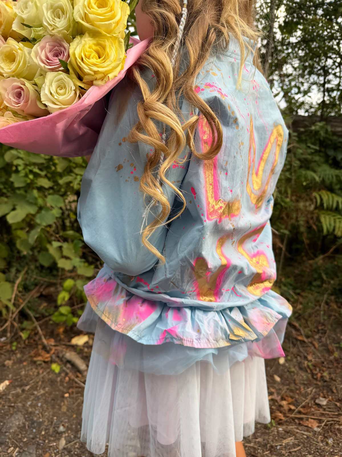 Baby blue tutu rain jacket 🩵