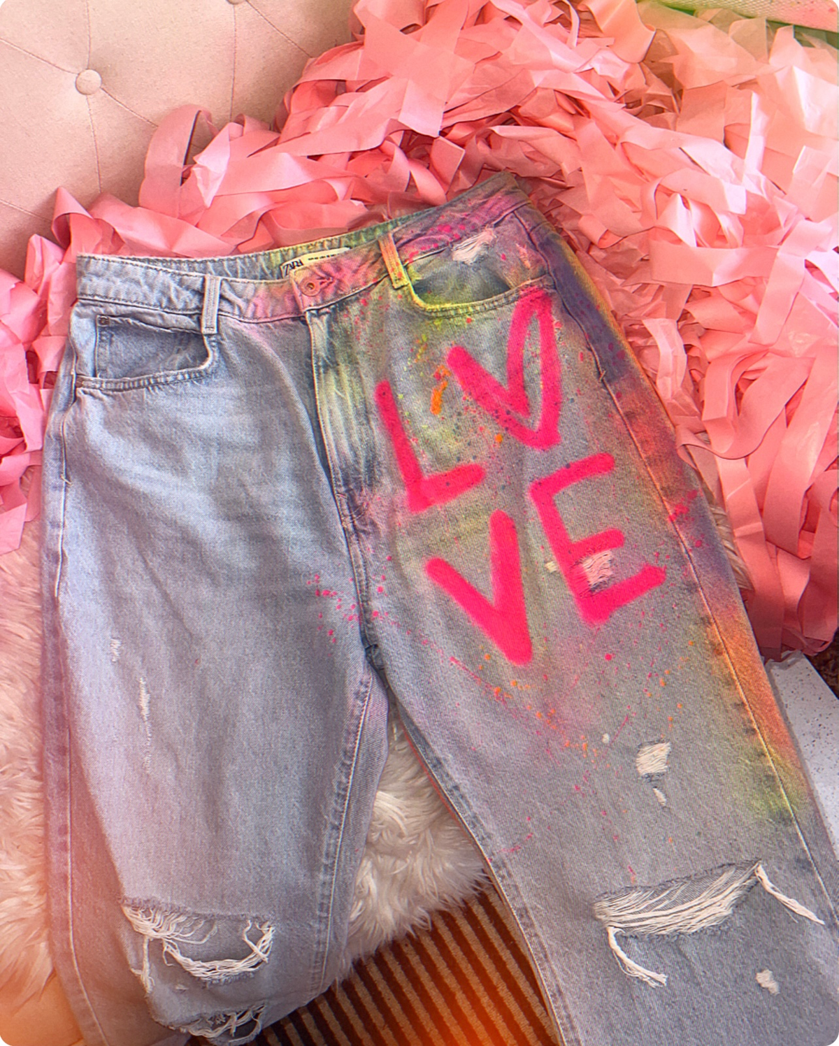 Evil eye jeans 🧿✨🫶🏻🩵