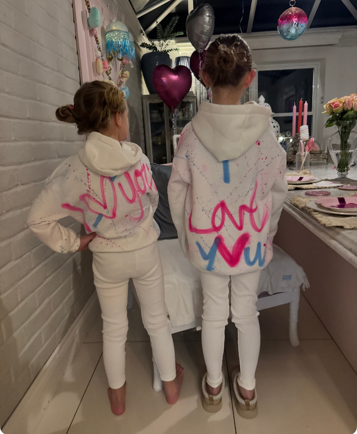 🩷💜 children’s ruched hoodie & leggings