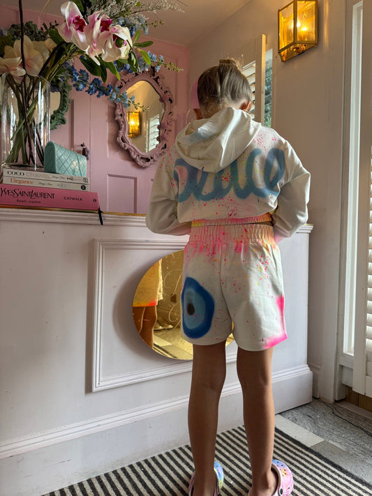 Kids cropped short sets
