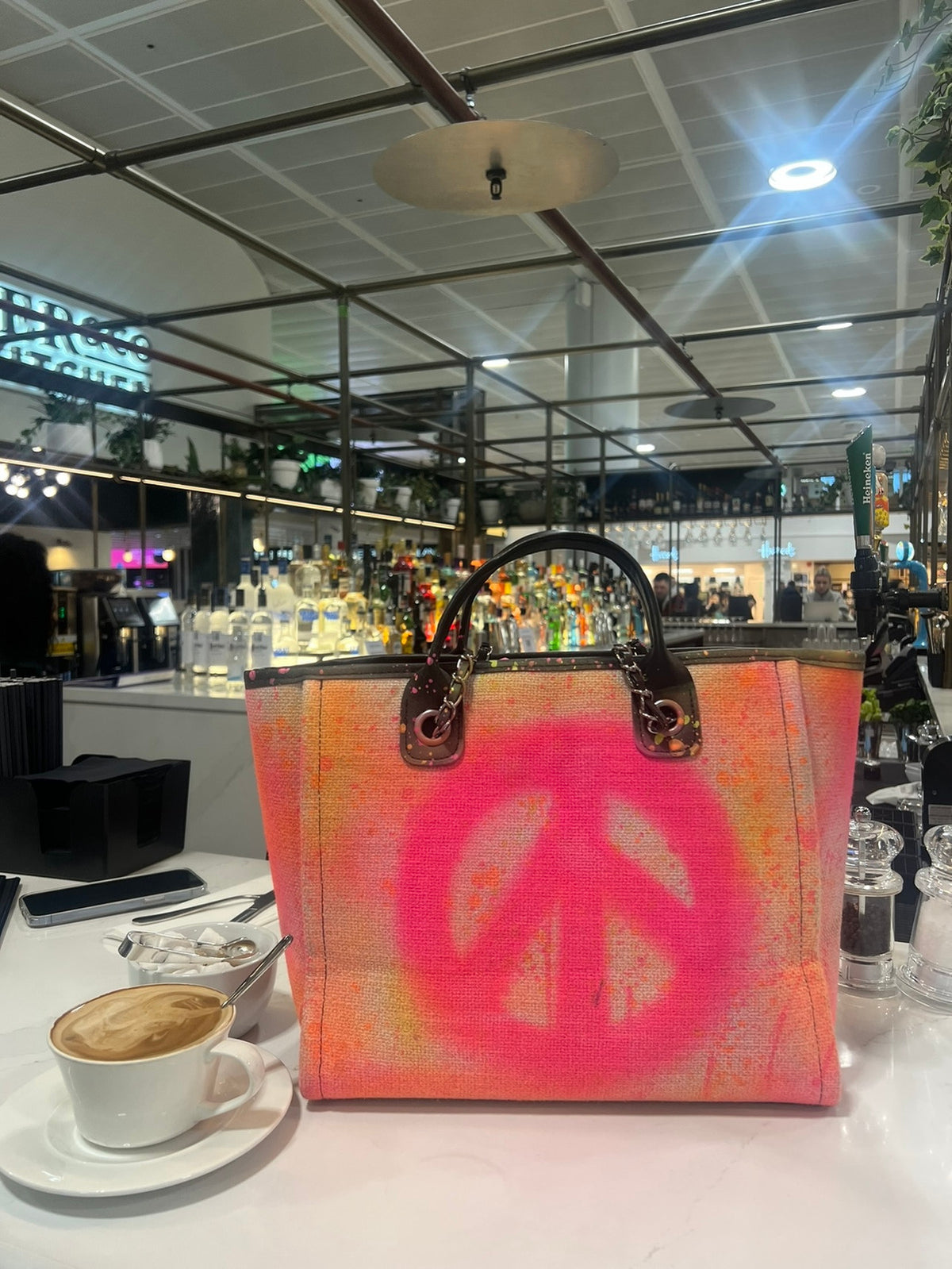Spray me love tote bags 💗😍